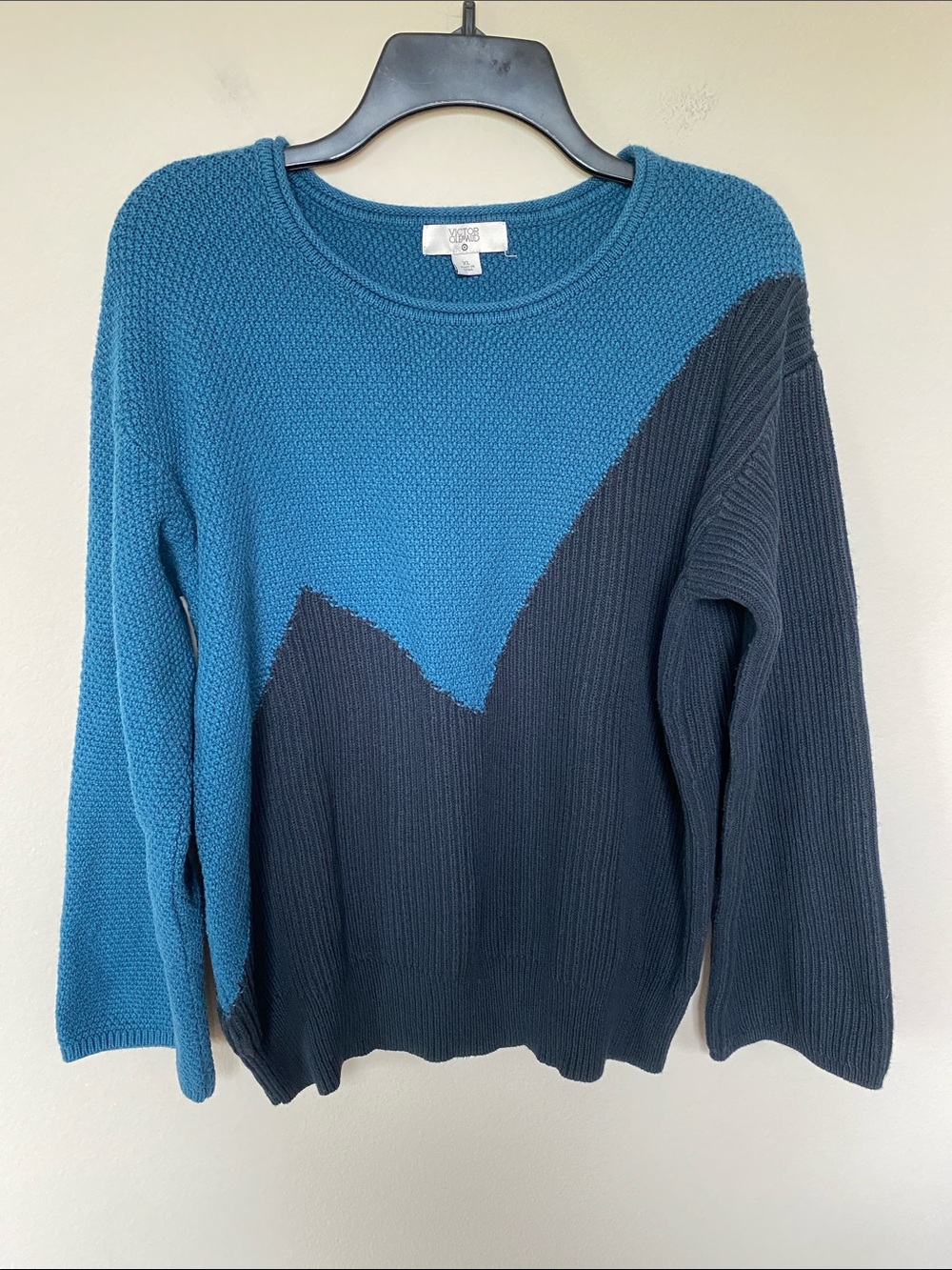 Victor Glemaud Multitextured Color Block Sweater
